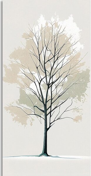 Stampa su tela – Albero in stile minimalista