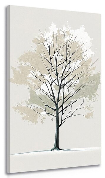 Stampa su tela – Albero in stile minimalista