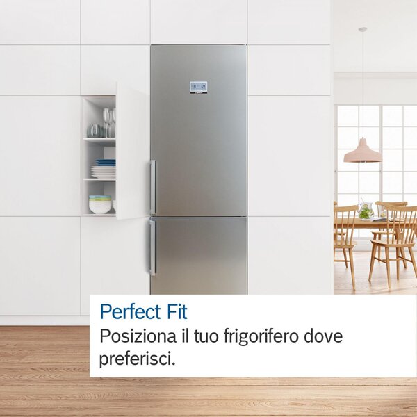 Bosch Frigorifero Combinato 440 Litri Classe D No Frost colore Inox - KGN492LDF