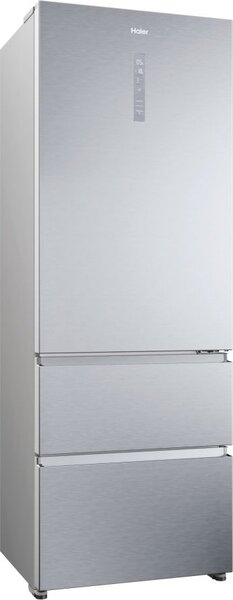 Haier Frigorifero Combinato 483 Litri Classe D Total No Frost colore Premium Inox 3D 60 Serie 5 - HTR5720ENMG