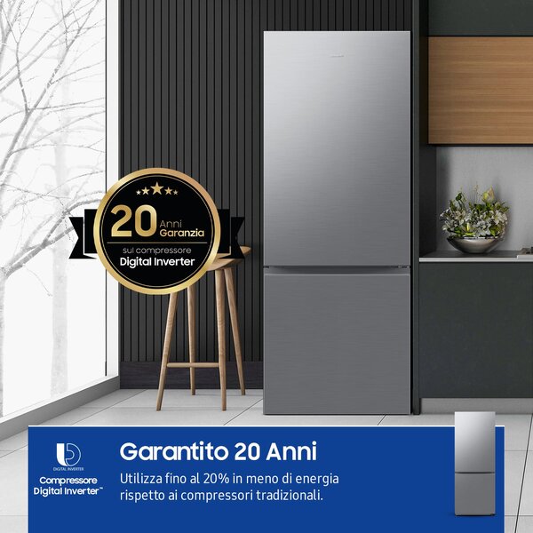 Samsung Frigorifero Combinato 508 Litri Classe E Raffreddamento No Frost colore Inox - RB50DG602ES9