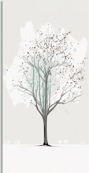 Stampa su tela – Albero invernale minimalista