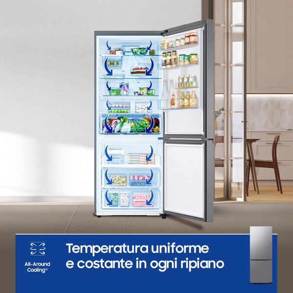 Samsung Frigorifero Combinato 508 Litri Classe E Raffreddamento No Frost colore Inox - RB50DG602ES9