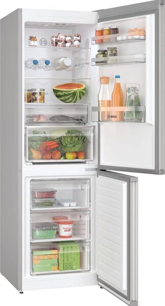 Bosch Frigorifero Combinato Capacit 218 Litri Classe D Raffreddamento No Frost colore Inox - KGN367LDF