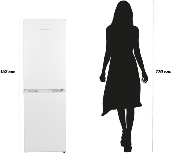 PYRAMIDEA Frigorifero Combinato Capacit 180 Litri Classe energetica E Raffreddamento Statico colore Bianco - CMB184W