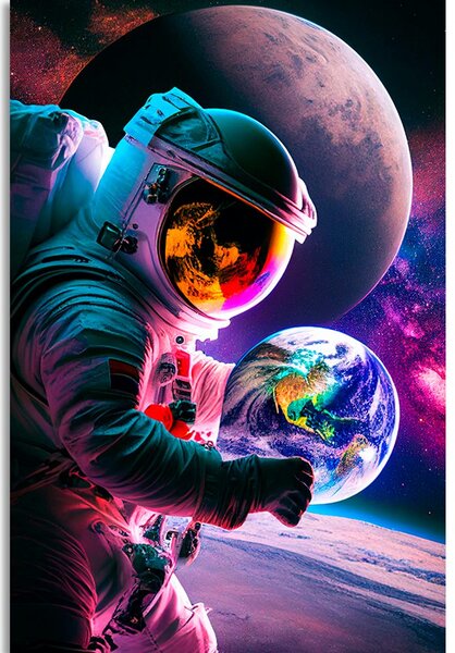 Quadro su tela – Astronauta in missione spaziale