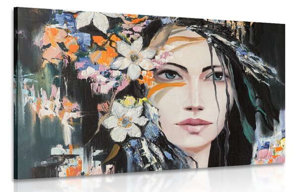 Quadro su tela – Pittura originale di una donna