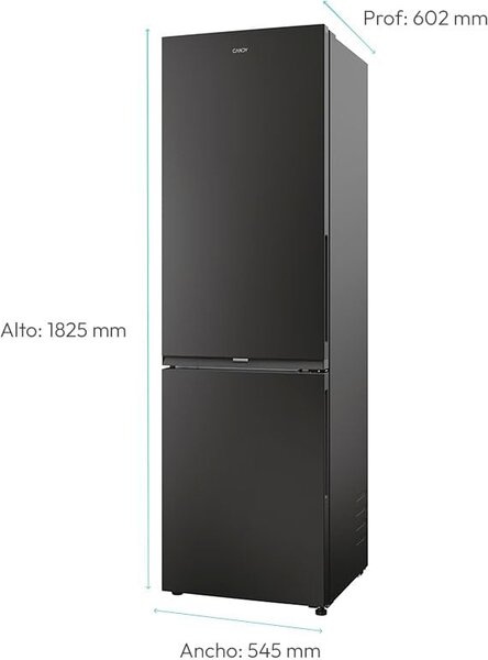 Candy Frigorifero Combinato Capacit 279 Litri Classe energetica E Raffreddamento No Frost colore Nero - CNCQ2T518EB City Fresco 300