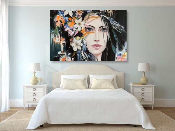 Quadro su tela – Pittura originale di una donna
