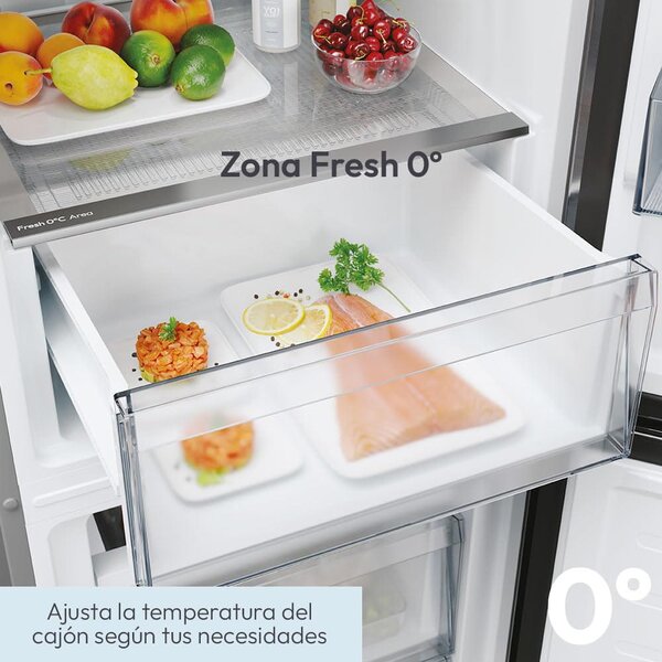 Candy Frigorifero Combinato Capacit 279 Litri Classe energetica E Raffreddamento No Frost colore Nero - CNCQ2T518EB City Fresco 300