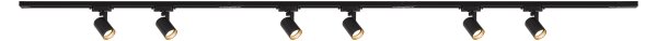 Brilagi - Faretto per sistema a binario HUSKY 6xGU10/10W/230V nero/oro