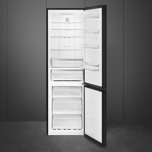 Smeg Frigorifero Combinato Capacit 300 Litri Classe energetica D Raffreddamento No Frost colore Nero - RC20KDND