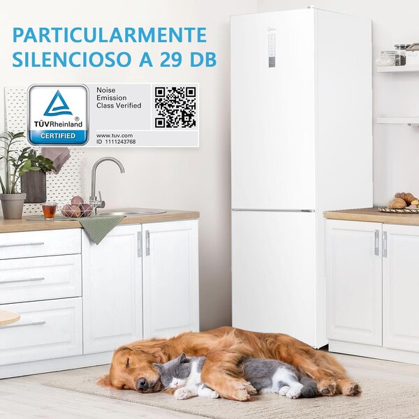 MIDEA Frigorifero Combinato Capacit 310 Litri Classe energetica E Raffreddamento No Frost colore Bianco - MDRB424FGE01OE