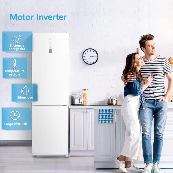 MIDEA Frigorifero Combinato Capacit 310 Litri Classe energetica E Raffreddamento No Frost colore Bianco - MDRB424FGE01OE