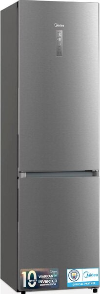 MIDEA Frigorifero Combinato Capacit 310 Litri Classe energetica E Raffreddamento No Frost colore Inox - MDRB424FGE02OE