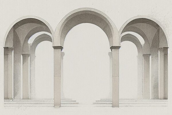 Stampa su tela – Archi rustici