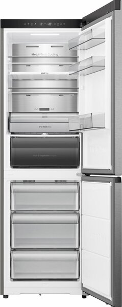 Hisense Frigorifero Combinato Capacit 330 Litri Classe energetica C Raffreddamento No Frost colore Acciaio Inox - RB3K330SAIC