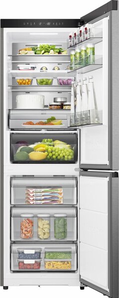 Hisense Frigorifero Combinato Capacit 330 Litri Classe energetica C Raffreddamento No Frost colore Acciaio Inox - RB3K330SAIC