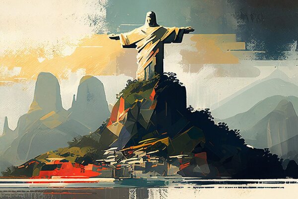 Quadro su tela – Statua di Gesù a Rio de Janeiro