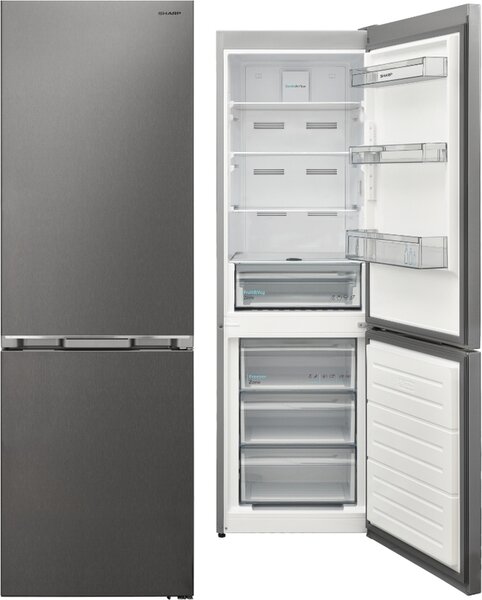 Sharp Frigorifero Combinato Capacit 331 Litri Classe E Raffreddamento No Frost colore Inox - SJ-FBA11DMXPE