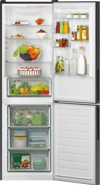 Candy Frigorifero Combinato Capacit 341 Litri Classe energetica E Raffreddamento Total No Frost colore Nero - CCE3T618EB Fresco