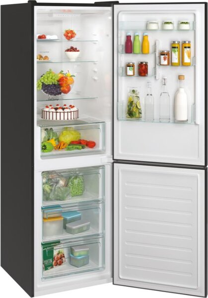 Candy Frigorifero Combinato Capacit 341 Litri Classe energetica E Raffreddamento Total No Frost colore Nero - CCE3T618EB Fresco