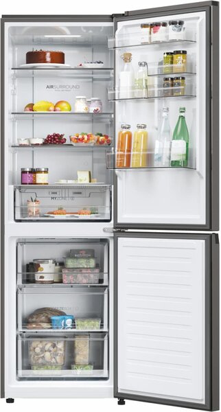 Haier Frigorifero Combinato Capacit 352 Litri Classe energetica D Raffreddamento No Frost colore Dark Inox - HDPW3618DNPD 2D 60 Serie 3