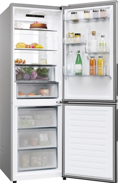 Candy Frigorifero Combinato Capacit 355 Litri Classe energetica E Raffreddamento No Frost colore Acciaio Inox - CNCQ4T618EX Fresco