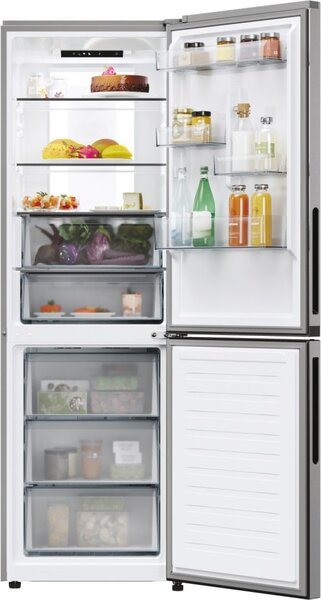 Candy Frigorifero Combinato Capacit 355 Litri Classe energetica E Raffreddamento No Frost colore Acciaio Inox - CNCQ4T618EX Fresco