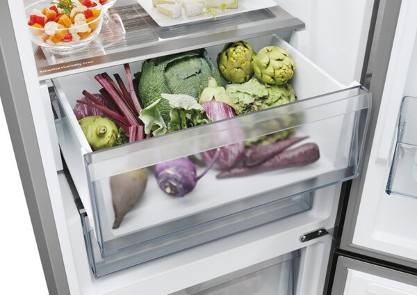 Candy Frigorifero Combinato Capacit 355 Litri Classe energetica E Raffreddamento No Frost colore Acciaio Inox - CNCQ4T618EX Fresco