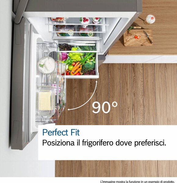Bosch Frigorifero Combinato Capacit 440 Litri Classe energetica A Raffreddamento No Frost colore Acciaio Inox - KGN492IAF Serie 4
