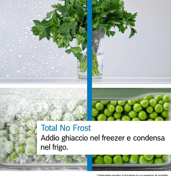 Bosch Frigorifero Combinato Capacit 363 Litri Classe energetica C Raffreddamento No Frost colore Metal Look - KGN392LCG Serie 4