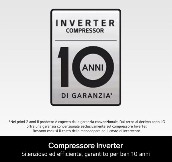 Lg Frigorifero Combinato Capacit 375 Litri Classe energetica D Raffreddamento No Frost Wi-Fi AI Inverter colore Nero Opaco - GBBSJ20DEP.AEPQEUZ