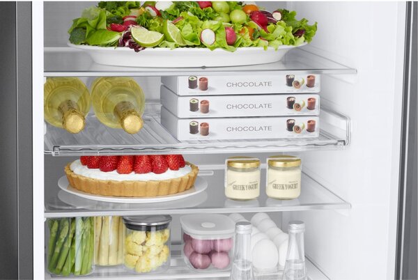 Samsung Frigorifero Combinato Capacit 387 Litri Classe energetica A Raffreddamento No Frost colore Acciaio Inox - RB38C7AGWS9/EF