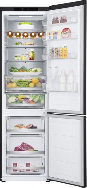 Lg Frigorifero Combinato Capacit 387 Litri Classe energetica D Raffreddamento No Frost Fresh Converter colore Nero - GBV5240DEP