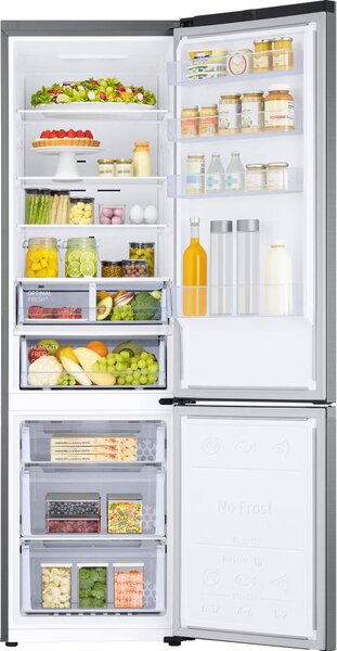 Samsung Frigorifero Combinato Capacit 387 Litri Classe B Raffreddamento No Frost con Tecnologia SpaceMax colore Inox - RB38T607BS9