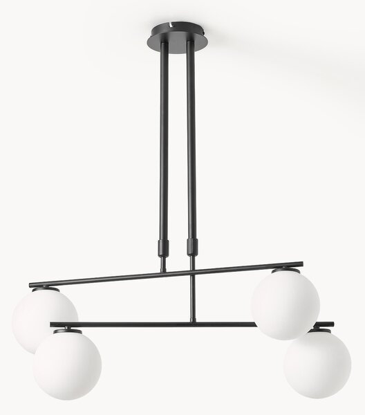 Lampada a sospensione in vetro opale Atlanta