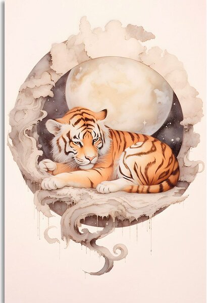 Stampa su tela – Tigre sognante