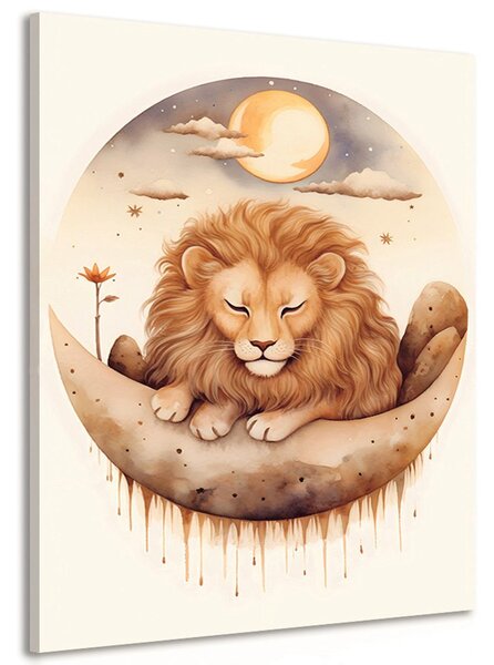 Quadro su tela – Leone sognante