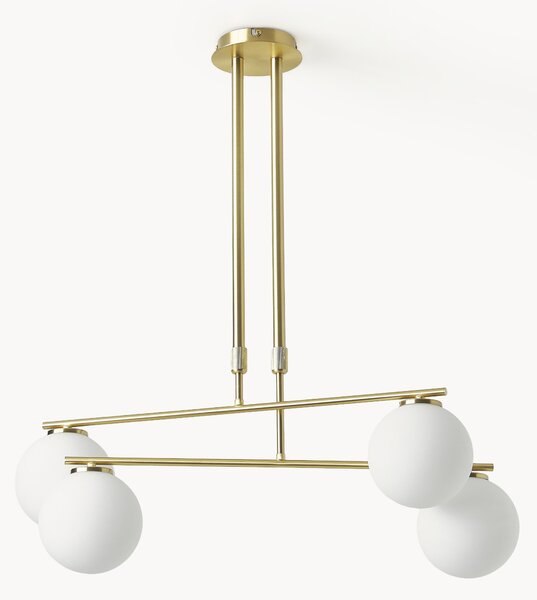 Lampada a sospensione in vetro opale Atlanta