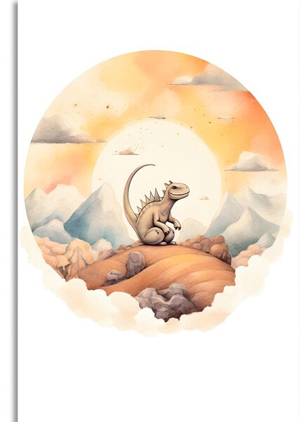 Quadro su tela – Mondo dei dinosauri sognante