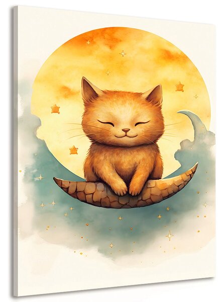 Stampa su tela – Gatto sognante