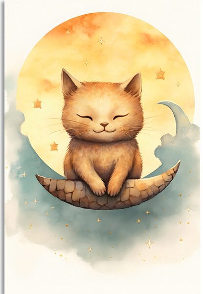 Stampa su tela – Gatto sognante