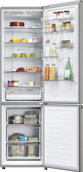 Haier Frigorifero Combinato Capacit 406 Litri Classe energetica D Raffreddamento No Frost colore Argento - HDPW3620DNPK 2D Series 3 PRO