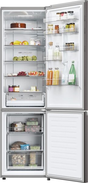 Haier Frigorifero Combinato Capacit 406 Litri Classe energetica D Raffreddamento No Frost colore Dark Inox - HDPW3620DNPD 2D 60 Serie 3