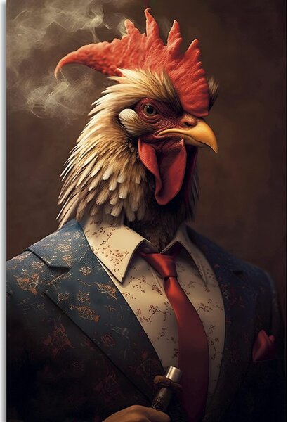 Stampa su tela – Gangster animale gallo