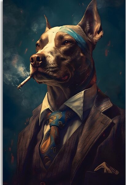 Stampa su tela – Gangster animale cane