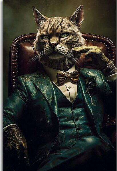 Stampa su tela – Gangster animale gatto