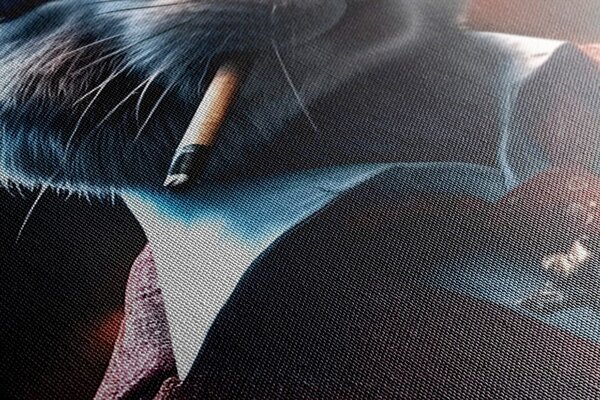 Stampa su tela – Gangster animale coniglio