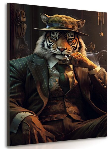 Stampa su tela – Gangster animale tigre